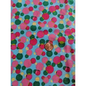 Multicolor Polkadot Fabric Remnant New
